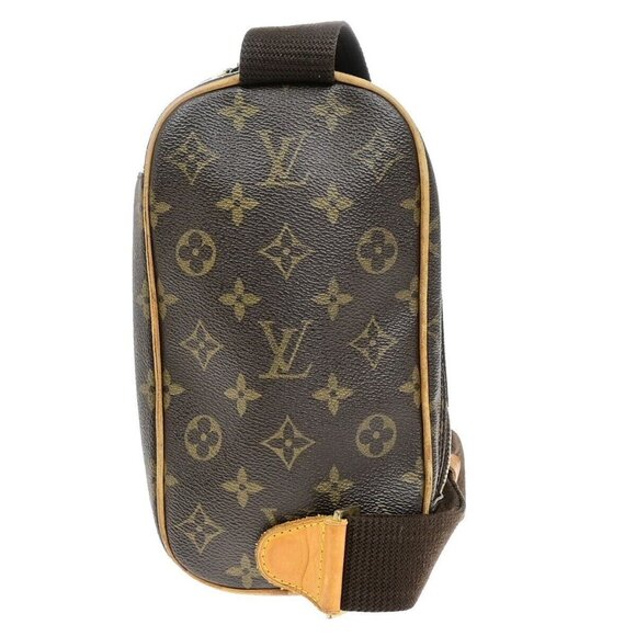 LOUIS VUITTON Pochette Gange Shoulder Bag Monogram Brown Spain M51870 16ED824 - Picture 1 of 16